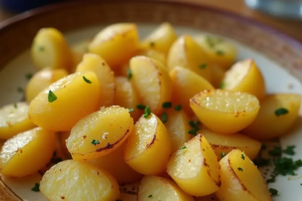 Steamed Yukon Gold Potatoes with Black Pepper