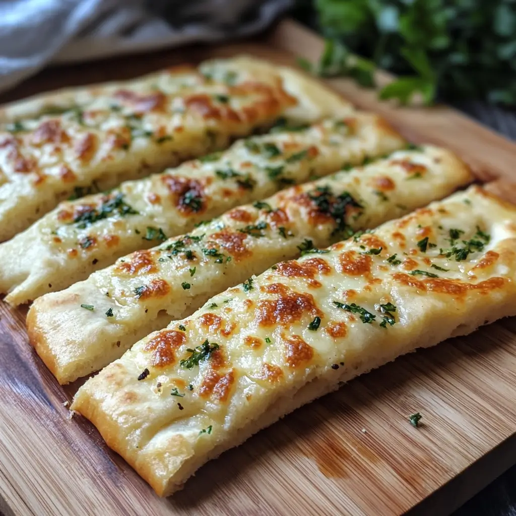 Soft and fluffy cottage cheese flatbread with a side of dipping sauce.